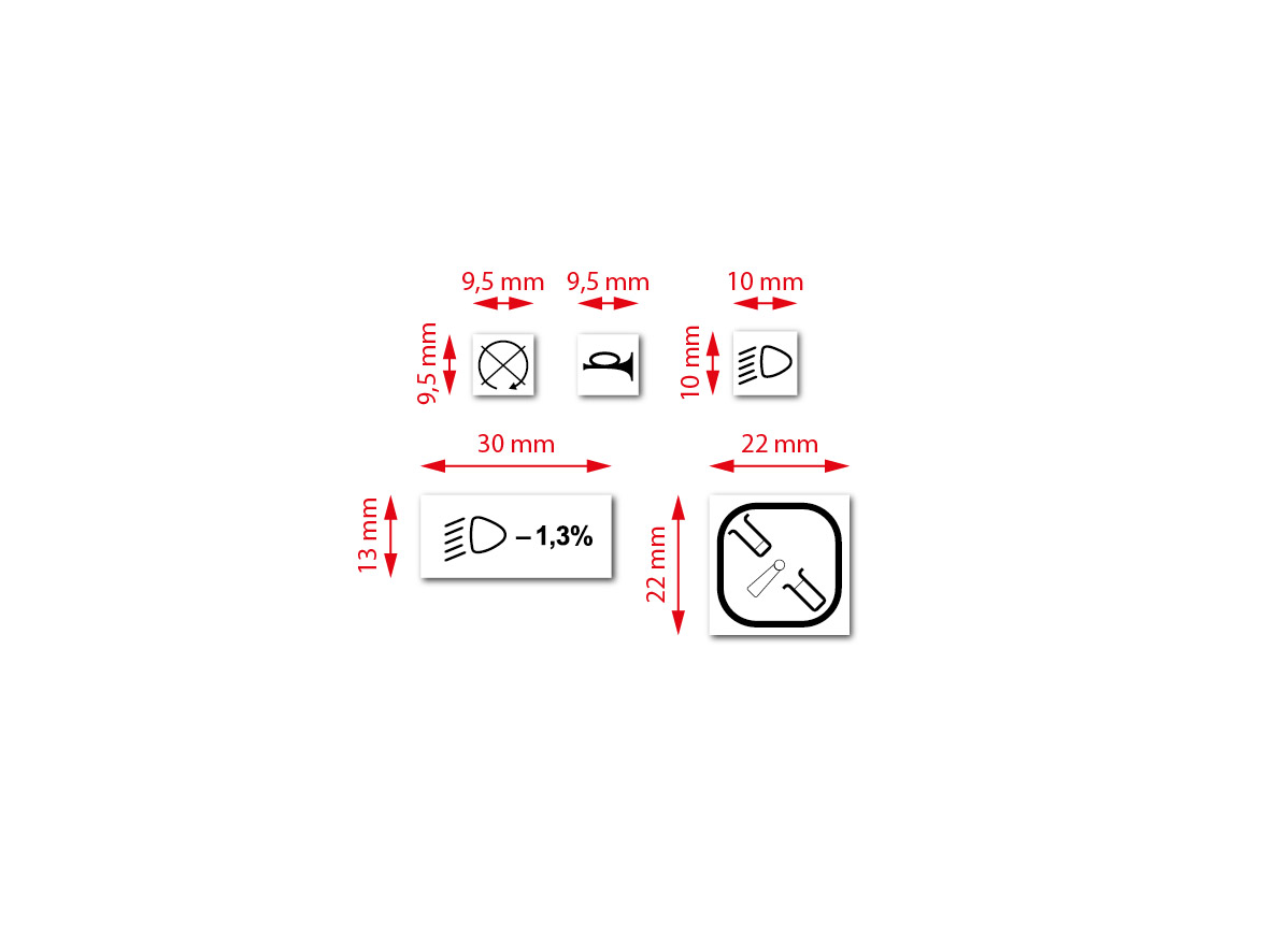 MOTOMAX, s.r.o. Sada doplňkových samolepek BABETTA  *M