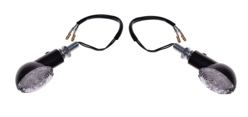 Ostatní Směrovka oválná Bílá LED 12V -e- pár