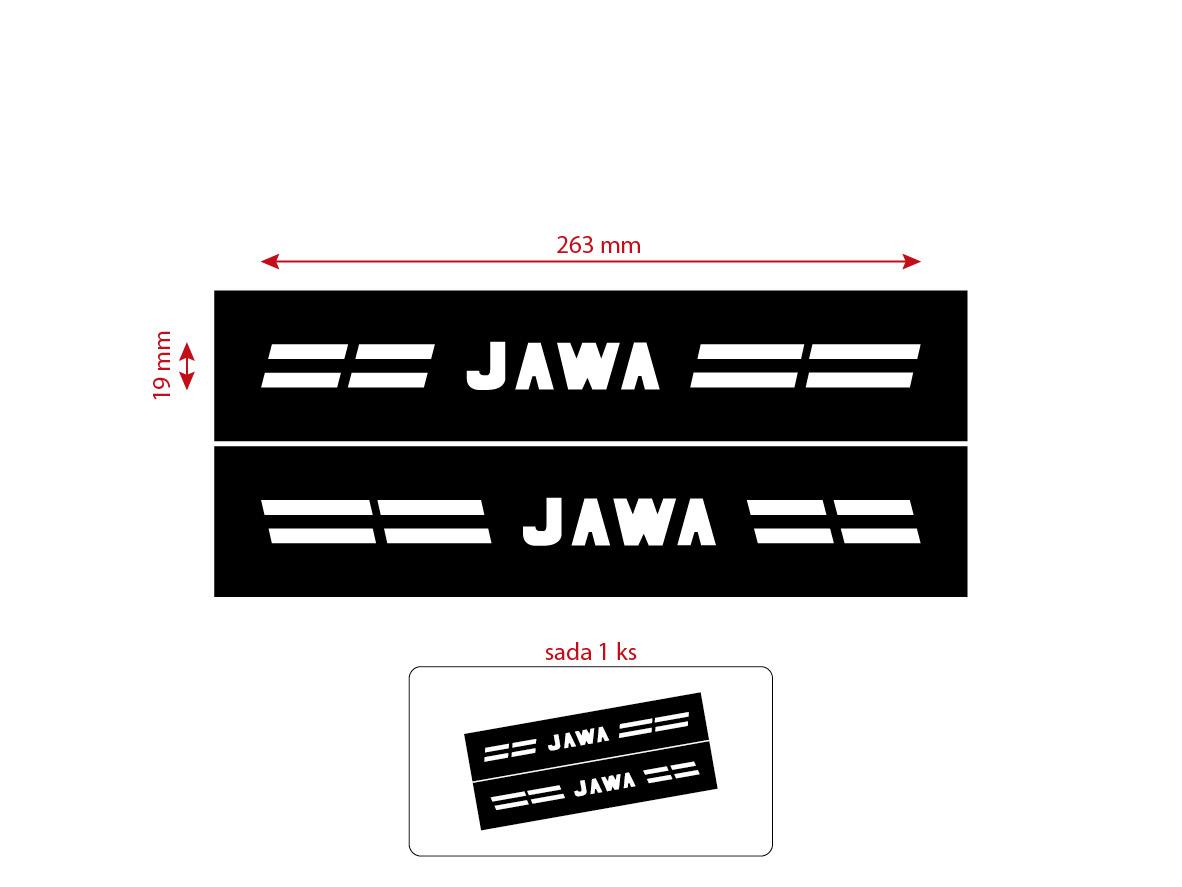 MOTOMAX, s.r.o. Šablona k nástřiku  JAWA 50 - 23 Mustang (sada)  *M