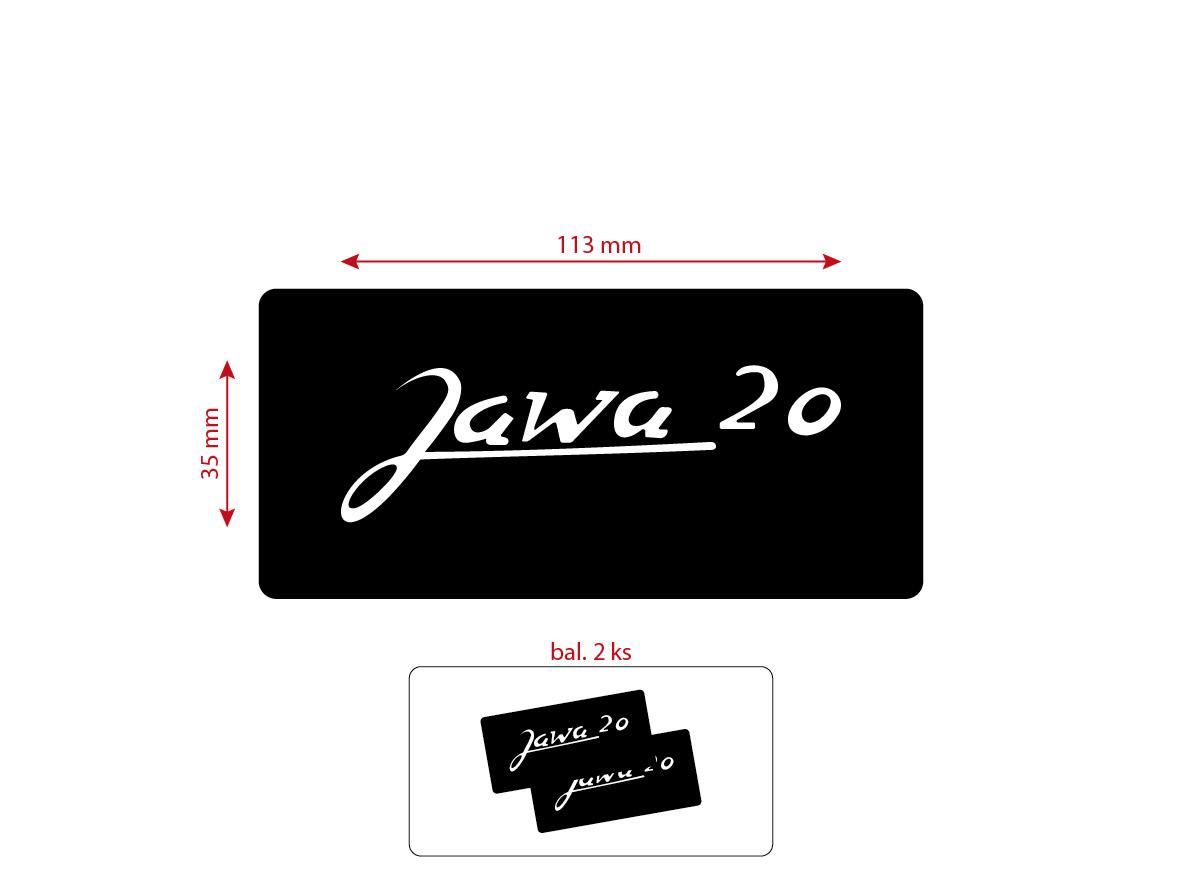 MOTOMAX, s.r.o. Šablona k nástřiku JAWA 20 2ks  *M