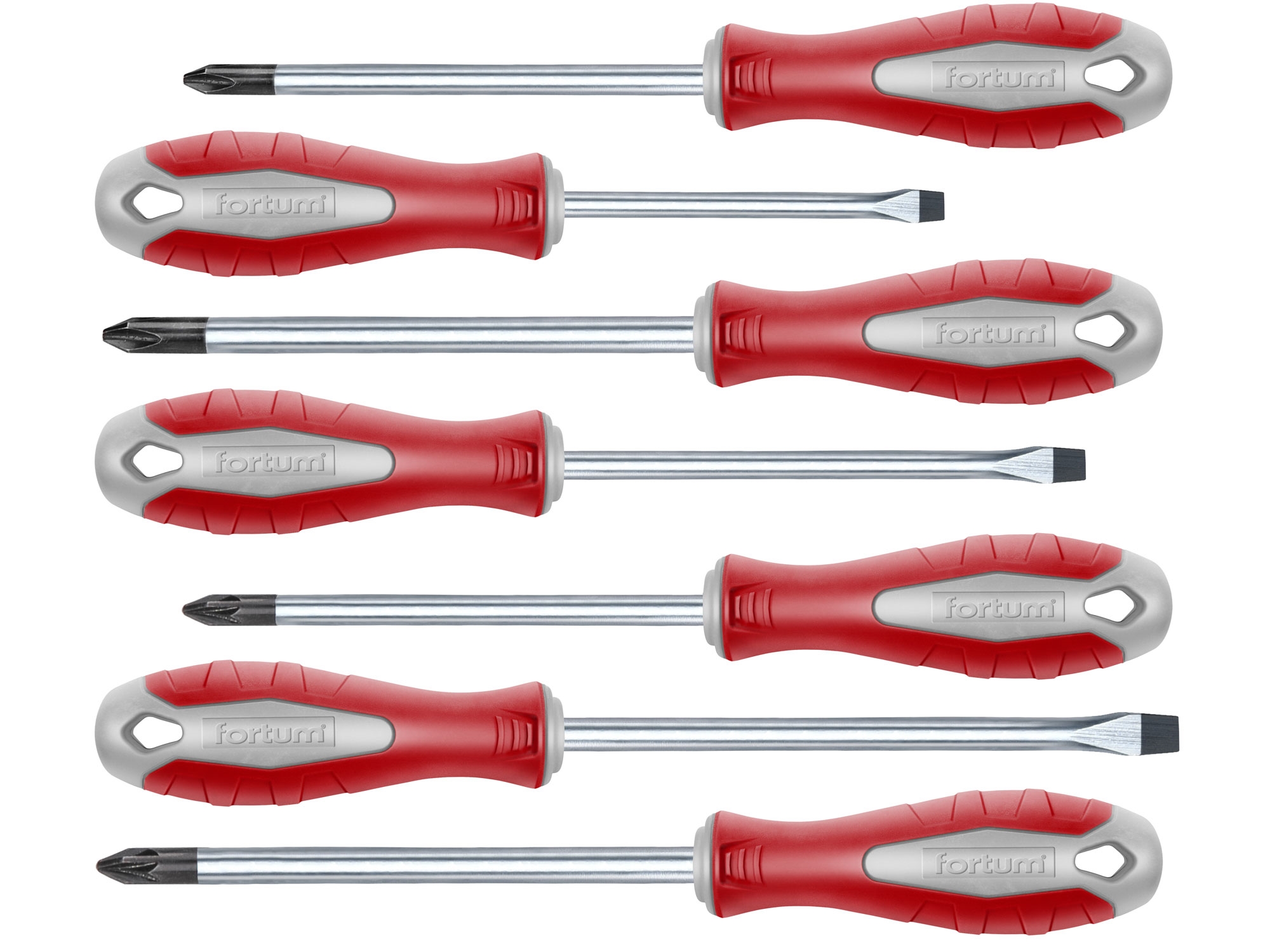 Ostatní Šroubováky sada 7ks, 3x(-),2x(PH),2x(PZ), S2 FORTUM