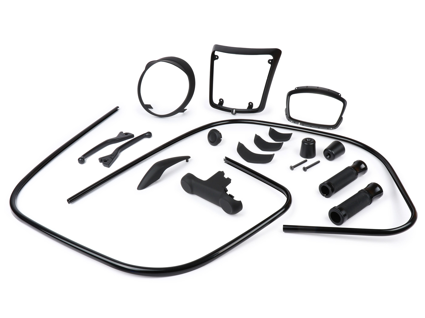 Stylingová sada Moto Nostra Black Collection, matná černá pro Vespa GTS 300 Super HPE Supertech, Vespa GTS 125 Super Supertech MN7301MB