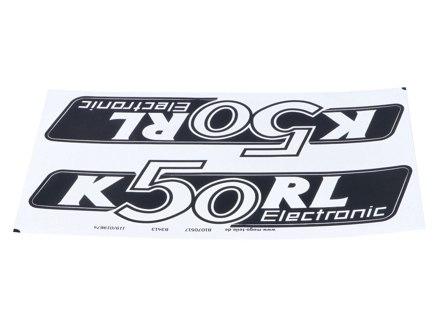 Sada samolepek MOGA 2 kusy 160 mm x 40 mm pro Hercules K 50 RL Electronic MG00083413