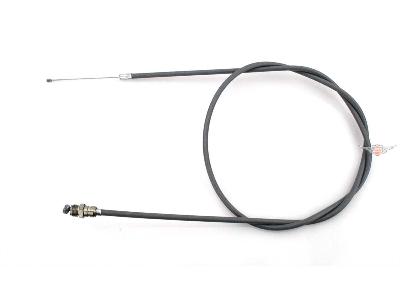 MOGA Šedé lanko plynu o 300 mm delší pro Hercules K 50 SE, RE, DKW Mokick KKR MG00084918