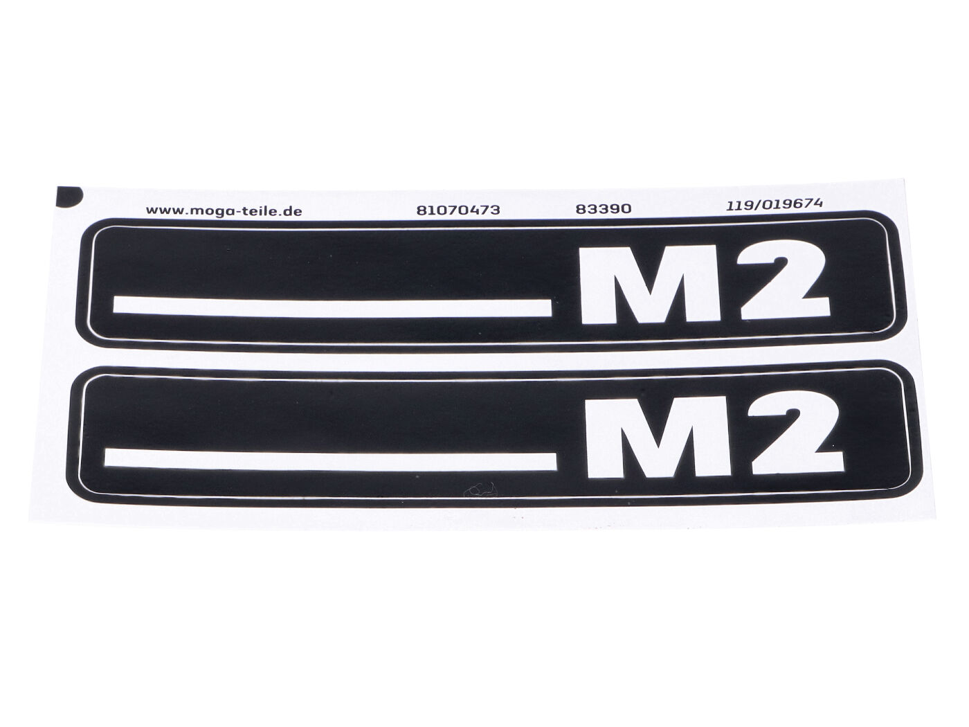 Sada samolepek MOGA 2 kusy 105mm x 21mm pro Hercules M MG00083390