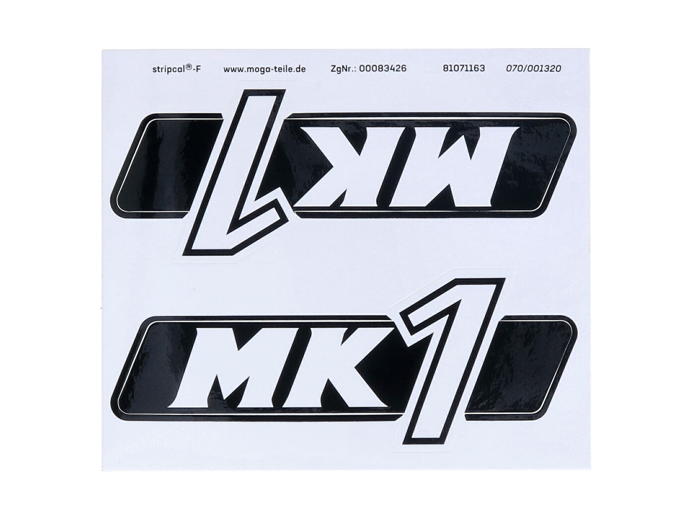 Sada samolepek MK1 MOGA 45x110mm pro Hercules MK 1 MG00083426