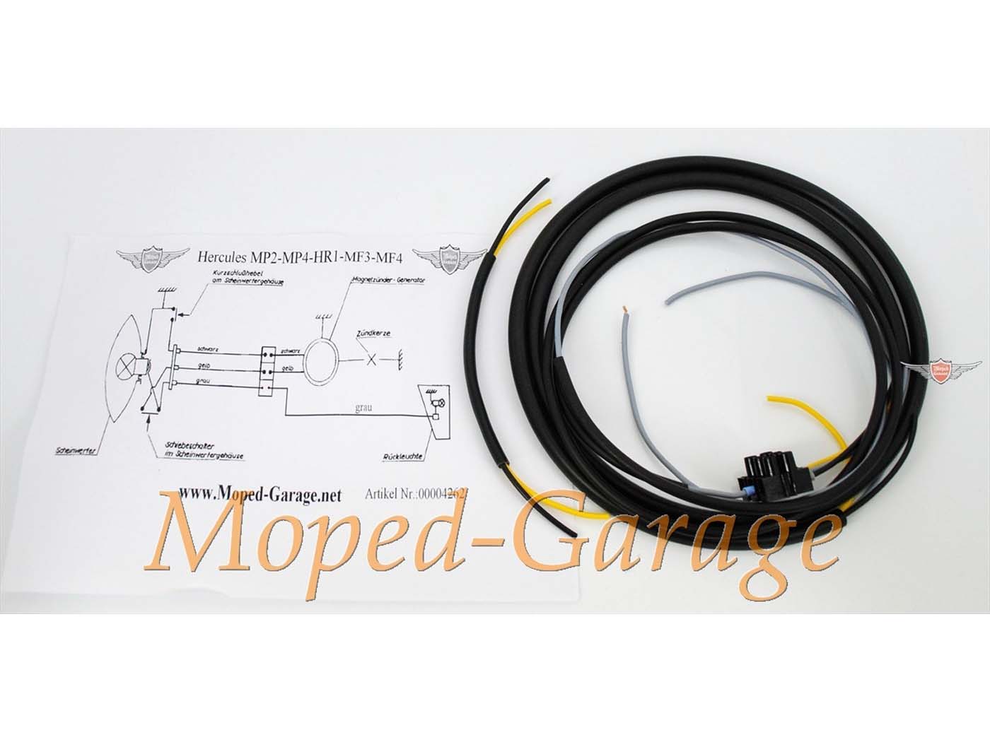 MOGA Kabeláž, instalační/elektrické schéma zapojení pro MP 2, 4, HR 1, MF 3, 4 MG00004262