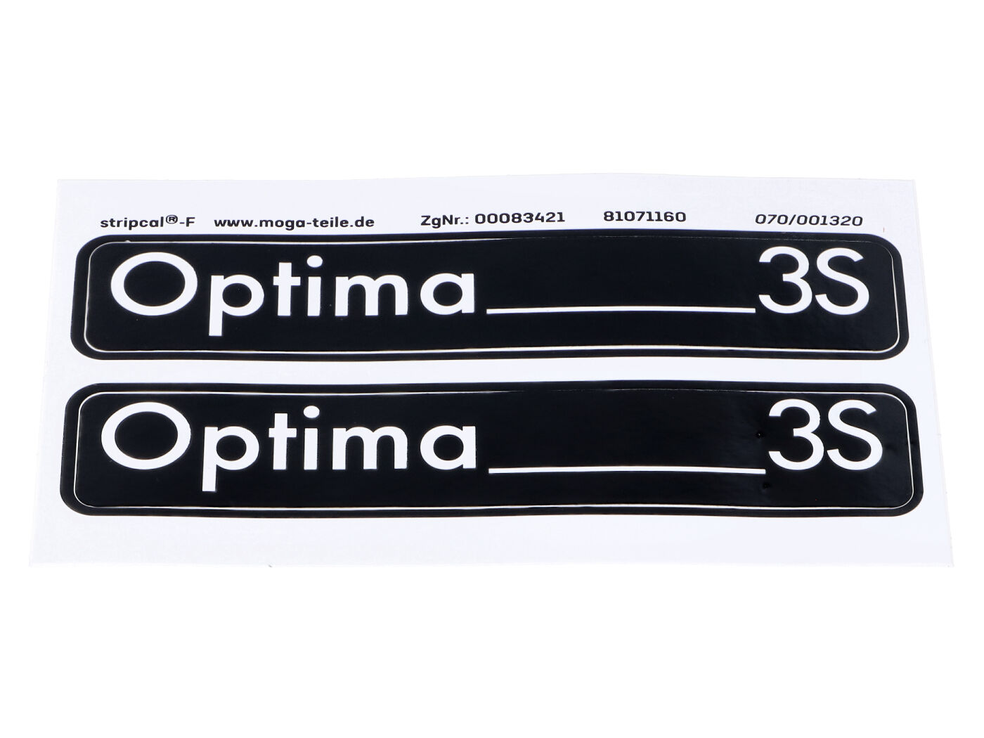 Sada samolepek MOGA 2 kusy 105 mm x 21 mm pro Hercules Optima 3S MG00083421