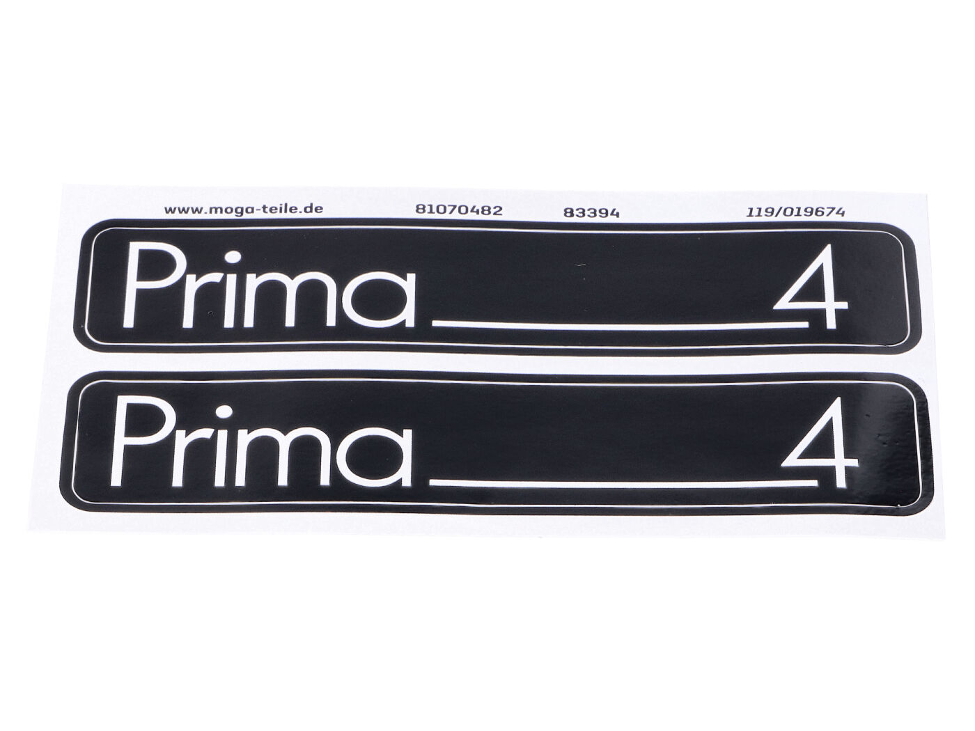 Sada samolepek MOGA 2 kusy 105 mm x 21 mm pro Hercules Prima 4 MG00083394