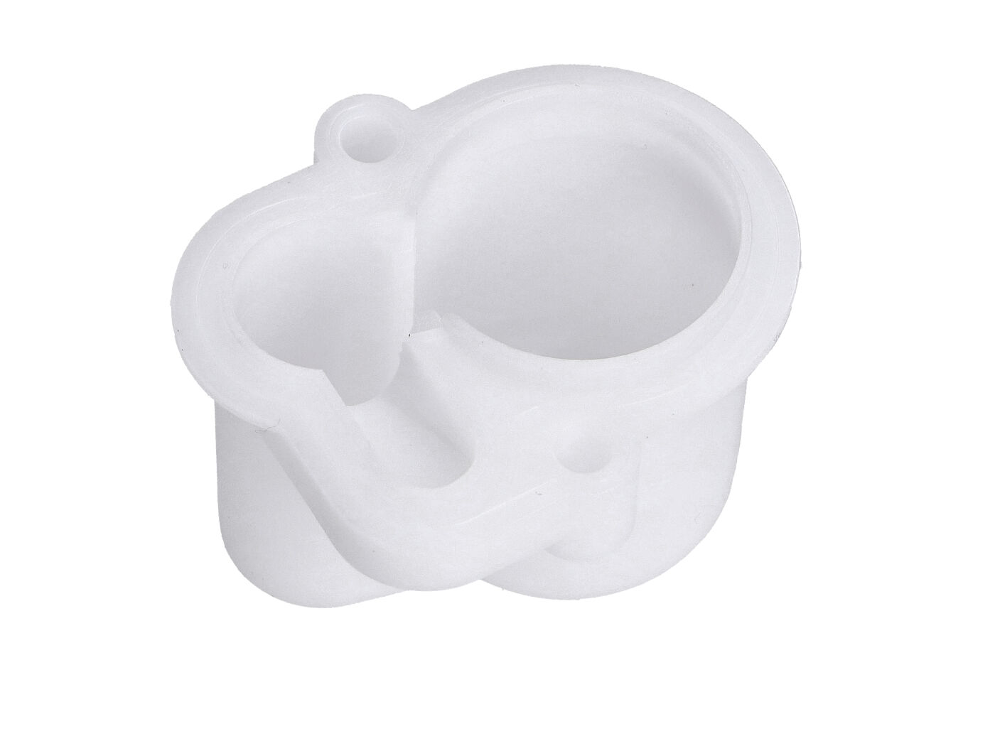 OEM Standard Boční plováková komora Bing, plastová bílá, pro Hercules, Miele, DKW, NSU, Hercules Saxonette MG00067316