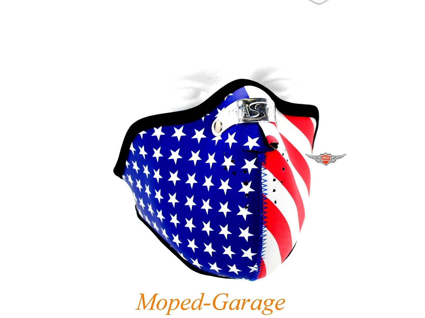 Diverse / Import Bikerská maska 2 mm hvězdy a pruhy pro moped mokick MG00013017