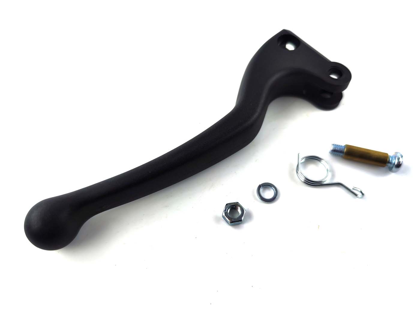 Diverse / Import Páčka Magura, plastová, černá, s pružinou a montážním materiálem pro Hercules, Puch, DKW, Zündapp, Kreidler, KTM MG00000612