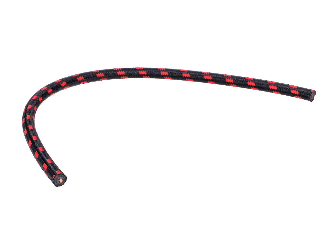 Goebel Zapalovací kabel Goebel, textilní opletení, černo-červený, 30 cm, 7 mm, pro Zündapp, Kreidler, Hercules, Puch, Miele, DKW, Rixe, Göricke, Göbel, Sachs, NSU, Victoria MG00041467