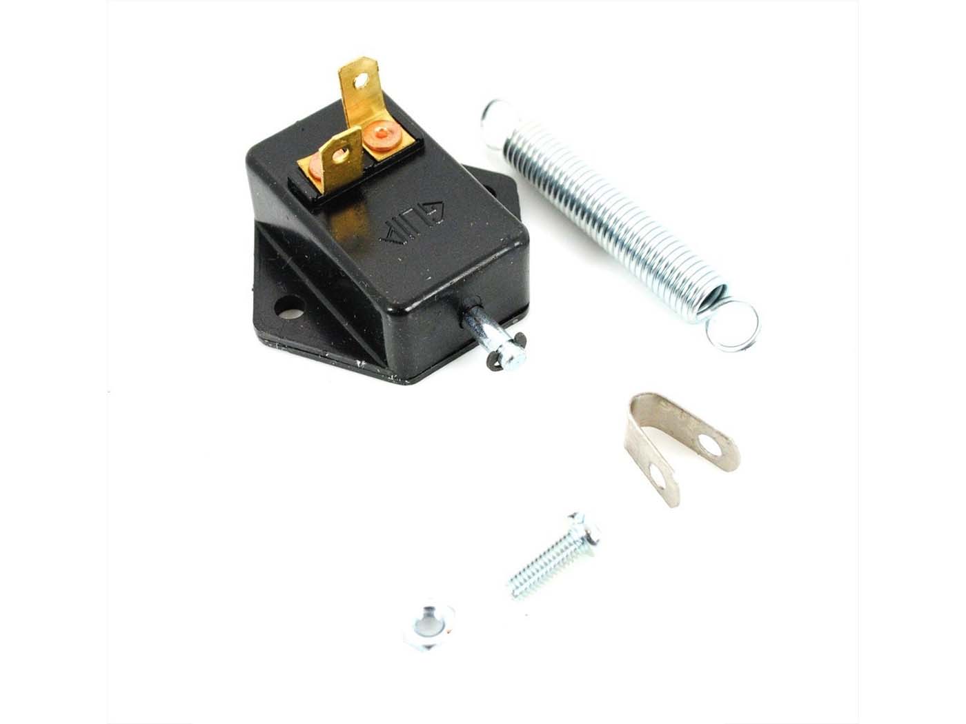 Diverse / Import Spínač brzdového světla černý 41x26x17 mm pružina 60 mm pro Zündapp, Kreidler, Hercules, Puch, Simson MG00005485