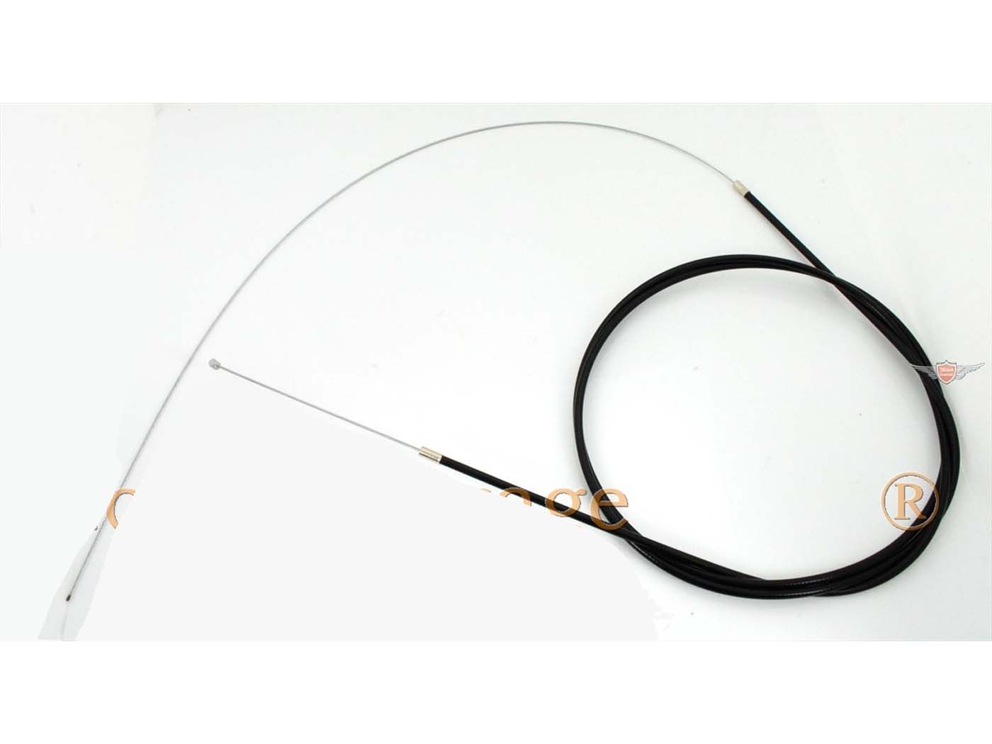 Diverse / Import Řadicí lanko černé 240 cm nipl 5 mm a 6 mm pro Zündapp, Kreidler, Hercules, Puch, Simson MG00008241