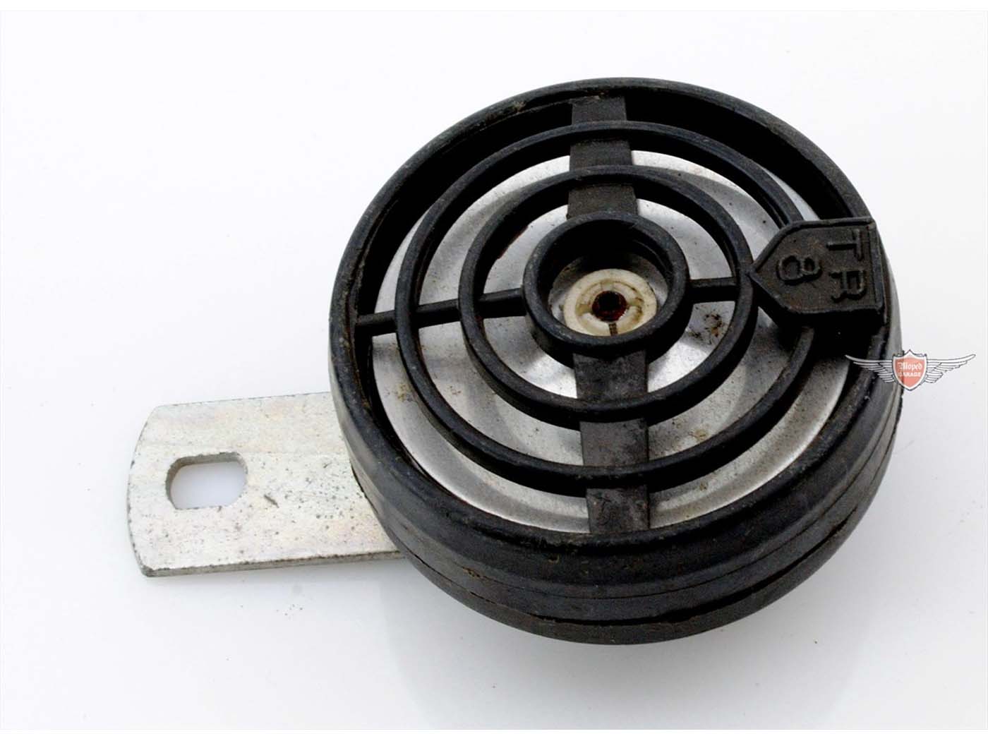 Diverse / Import Klakson 10 Watt 6 Volt Černý pro Peugeot 102, 103, 104, 105, SoleX 3800, 6000, Mobylette MG00004334