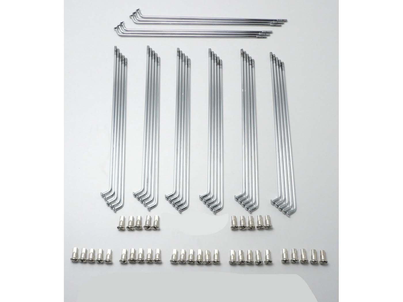 Diverse / Import Chromované špice 160 mm s niplem (36 kusů) pro Puch, MV, MS, DZ, VS MG00002136