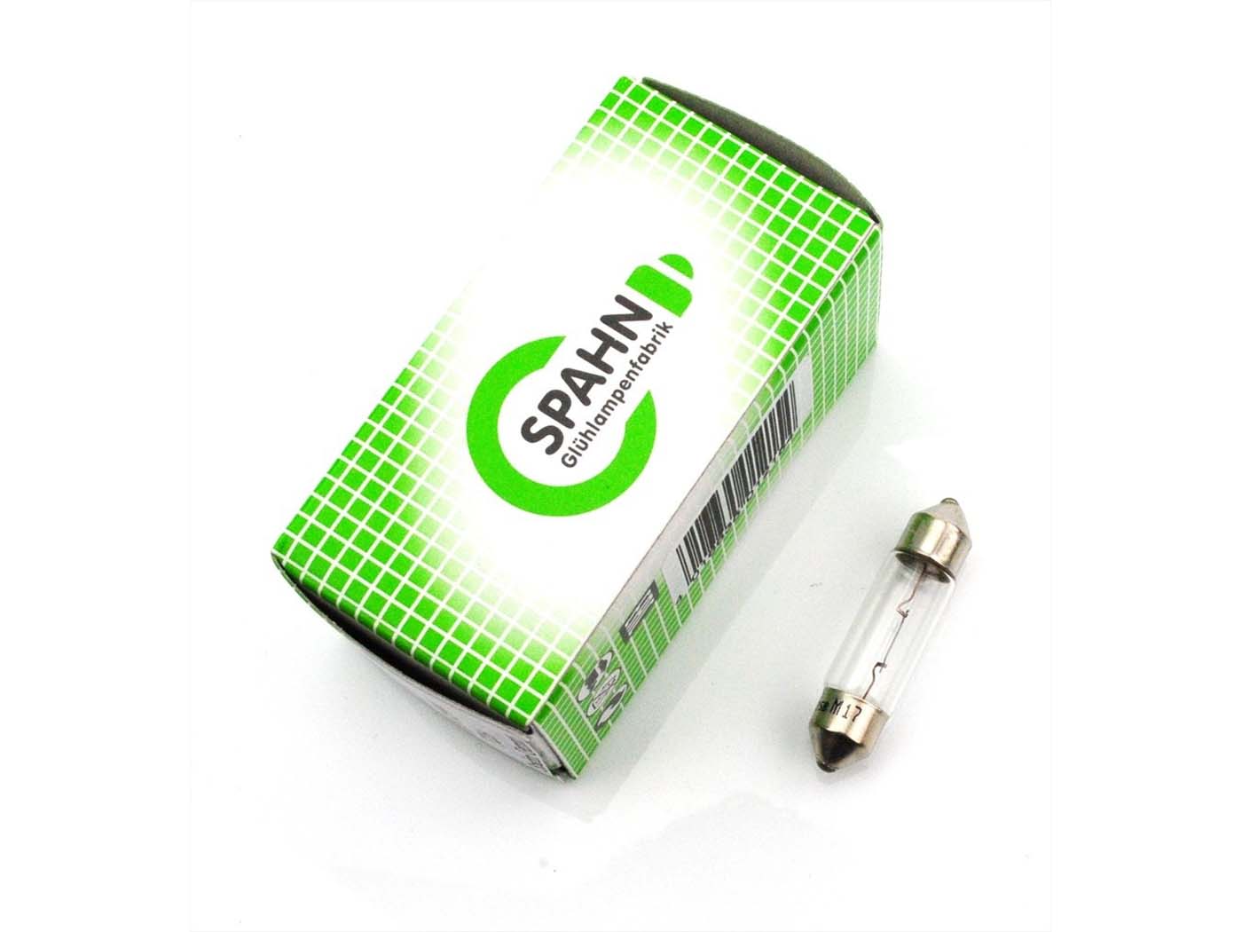 Spahn Glühlampen Žárovka blinkru 1 ks Sofitte 10,5 x 38 mm 12 Volt 18 Watt pro Simson, Schwalbe, SR Star MG00052128