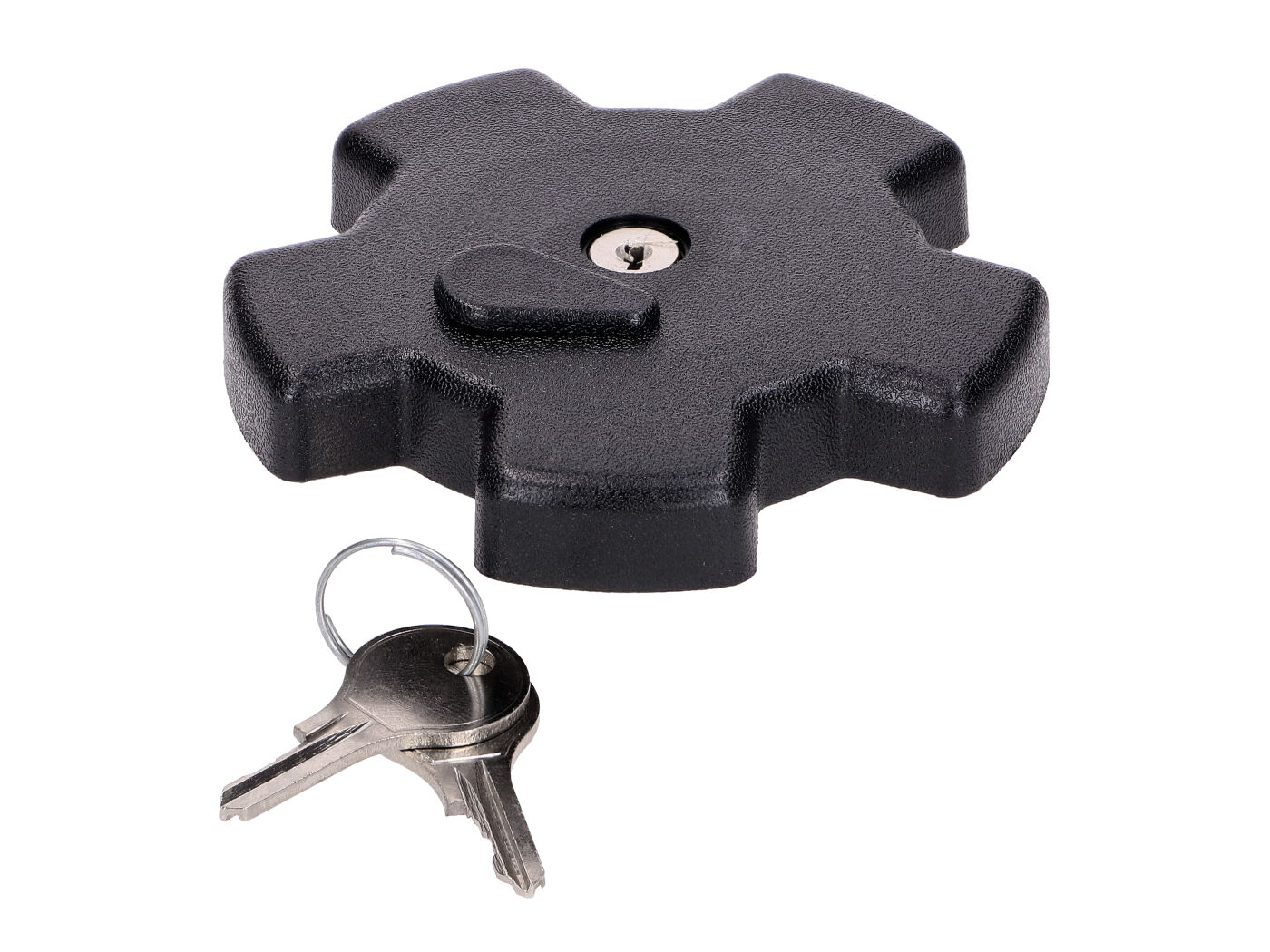 CAWI Víčko nádrže CAWI, uzamykatelné, plastové, černé, 35 mm, pro Suzuki TS 50 K, GT 80 L, 125, 185, DR MG00071377