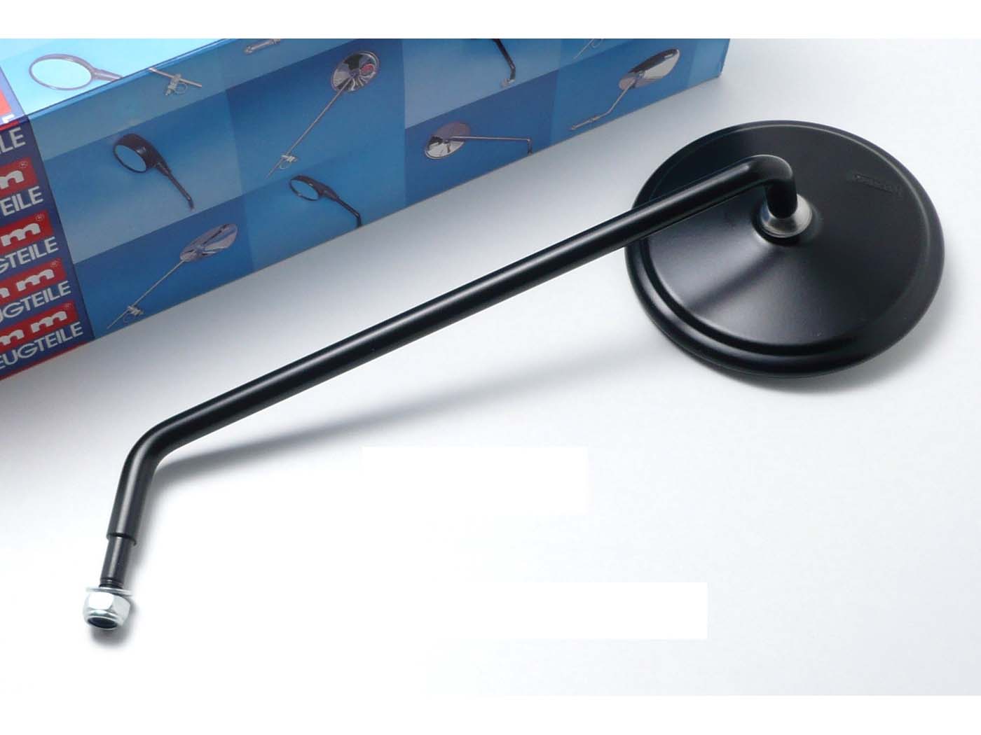 Zrcátko Bumm levé, matná černá, M8 x 15 mm, pro Zündapp CS, CX, Hercules K 50 Ultra, MK, Super MG00000179