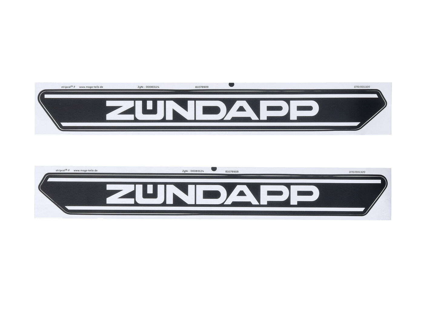 Diverse / Import Sada samolepek na nádrž 3 kusy délka 300 mm výška 33 mm pro moped mokick MG00083124