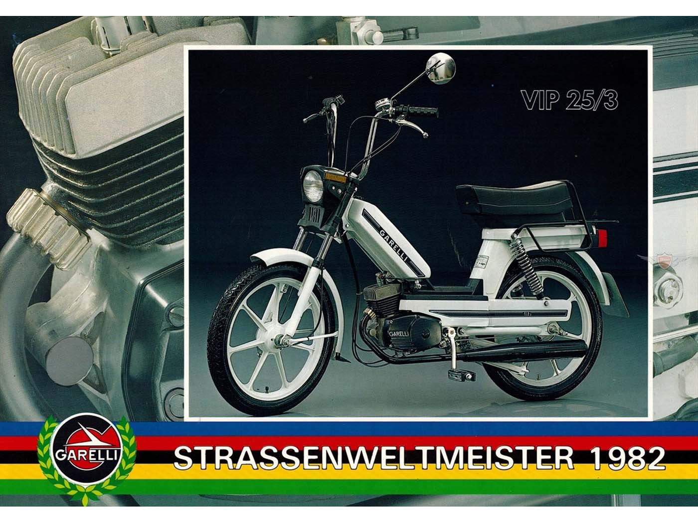 Diverse / Import Brožura Garelli, 4 strany, DIN A4, barevný tisk, pro 25N, 25NL, 25NLX, Duoped MG00086571