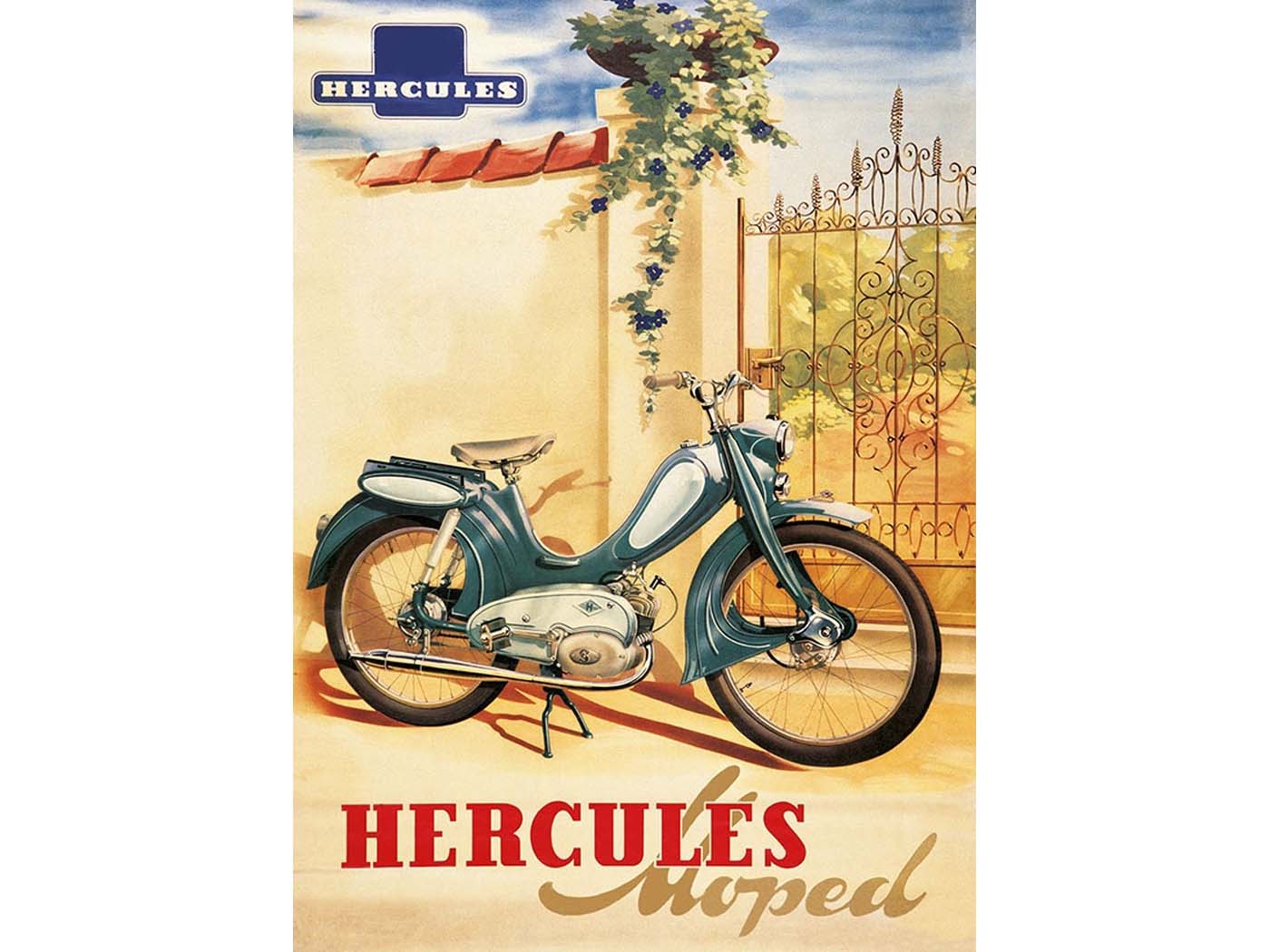 Diverse / Import Reklamní plakát Hercules 42cm 29cm pro Moped typ 217 MG00086475