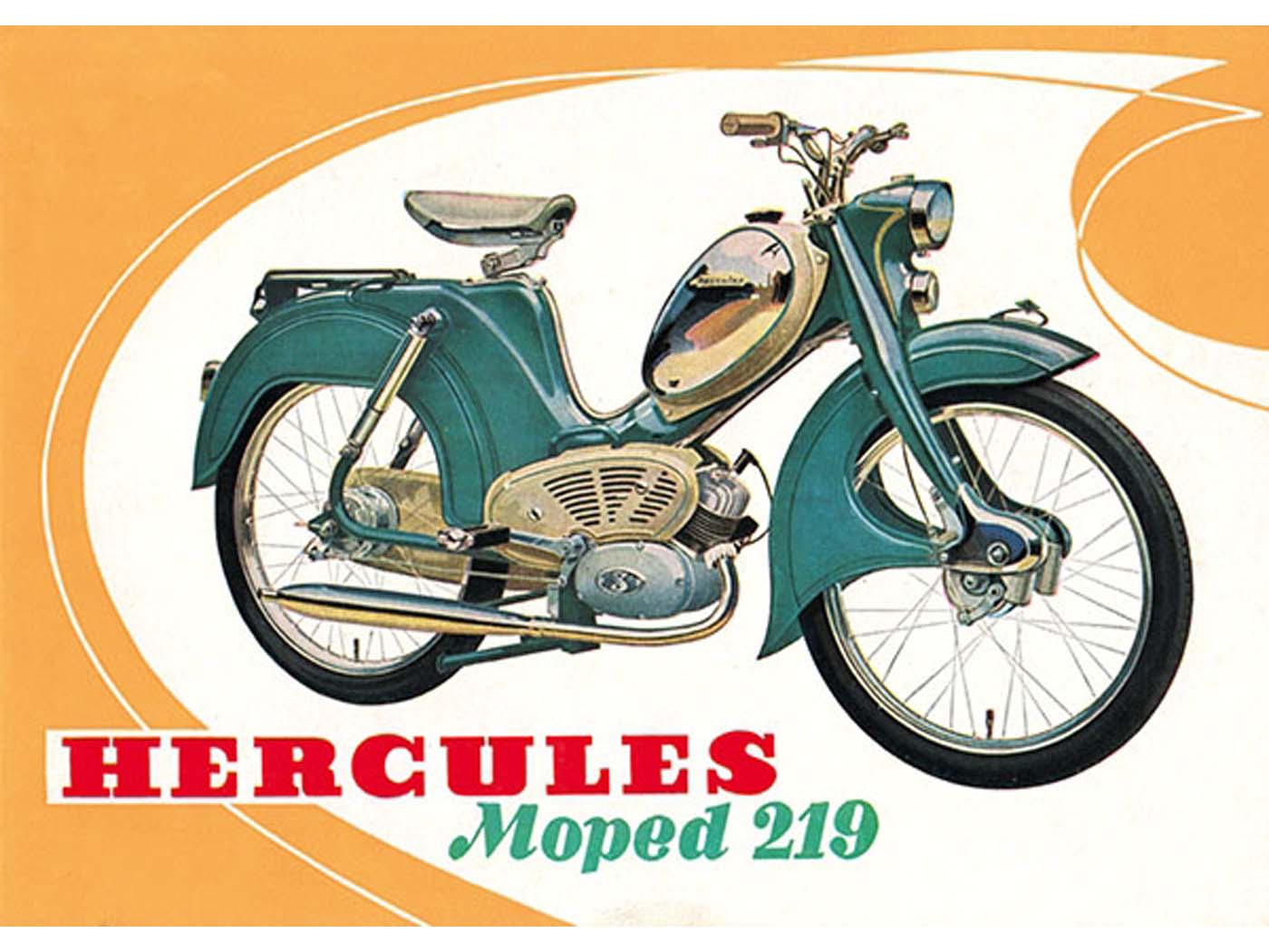 Diverse / Import Reklamní plakát Hercules 29 cm 42 cm pro Moped typ 219 MG00086470