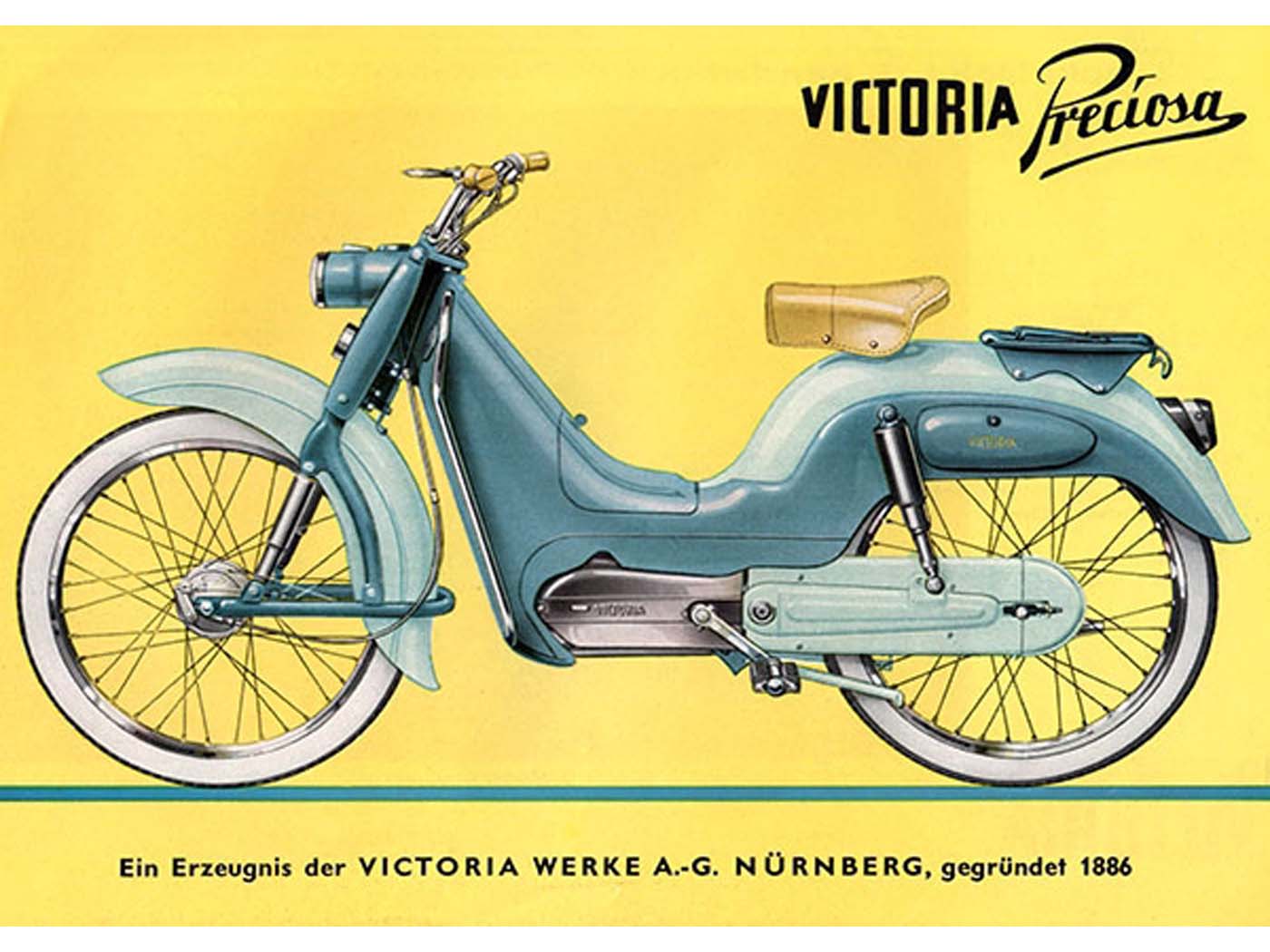 Diverse / Import Reklamní plakát Victoria 29 cm 42 pro Moped Mokick MG00086456