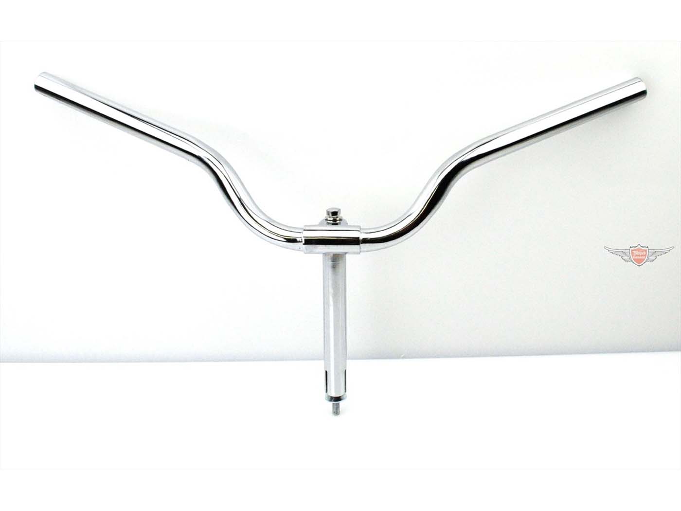 Diverse / Import Řídítka, chrom, šířka 570 mm, výška 60 mm, prohnutí 70 mm, délka 145 mm, průměr trubky 22 mm, pro Simson SR 1, 2, SR2E, KR50 MG00000240