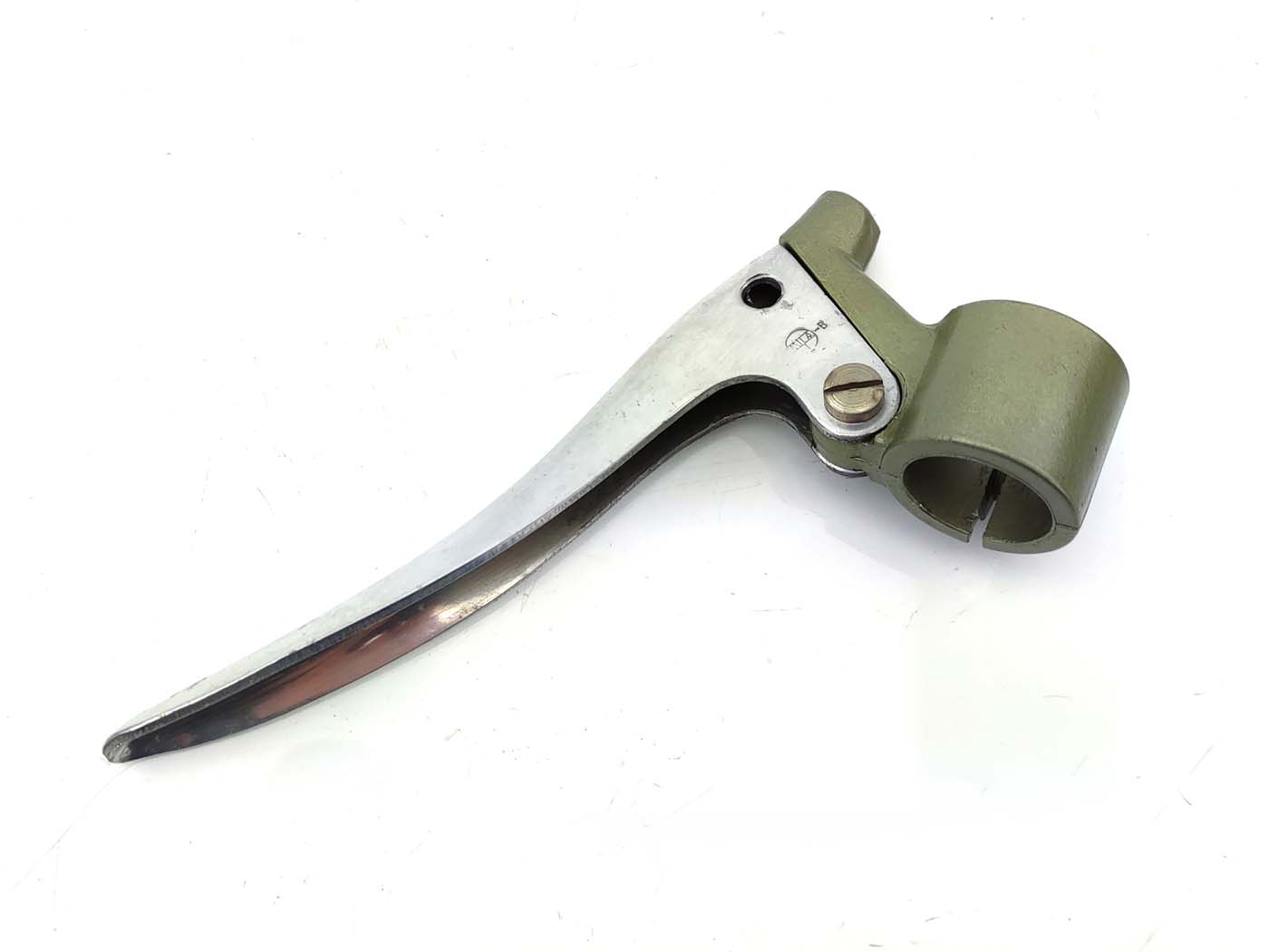 Diverse / Import Páčka spojky kovová, stříbrná, zelená pro MZ, AWO, EMW MG00077392