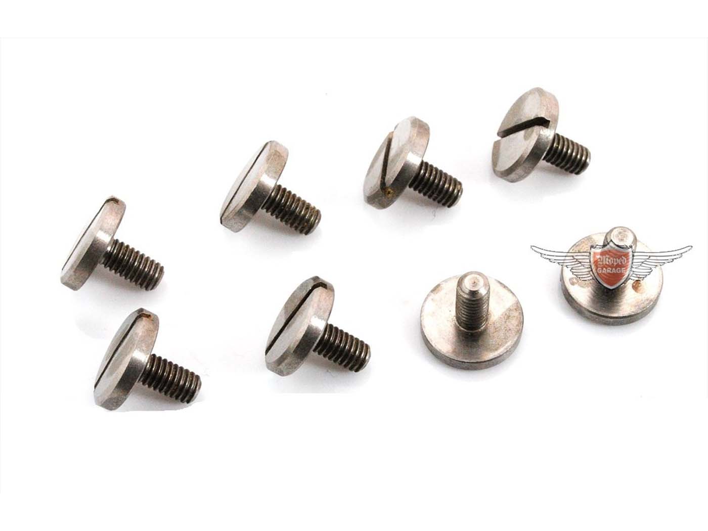 Šrouby Pränafa nerezová ocel 8 kusů pro Zündapp, Bergsteiger, Moped, Moped, M 25, 50, typ 434 MG00093135