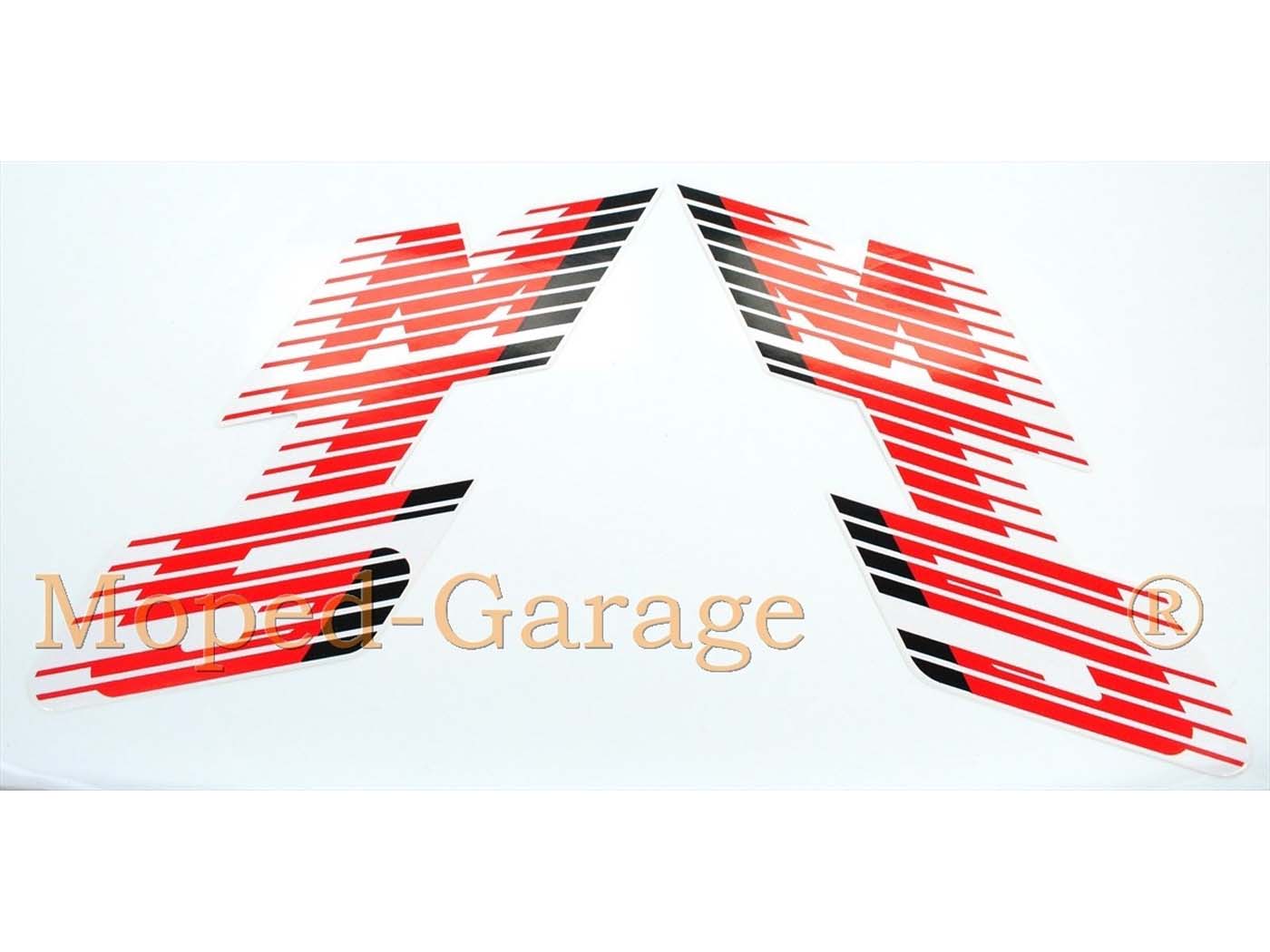 Diverse / Import Nálepka na nádrž 2dílná v barvách černá červená bílá pro Honda MT 5 Mokick MG00083138