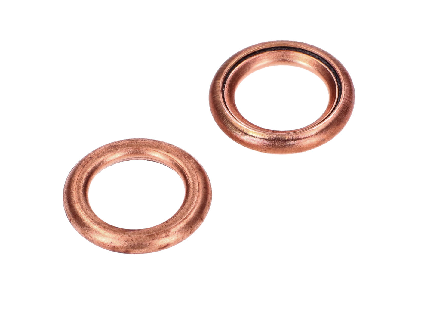 OEM Standard Měděné těsnicí kroužky 2 kusy pro Kreidler Flory MF 12, 13, 20, 22, Florett LF, LH s vejčitou nádrží MG00063342