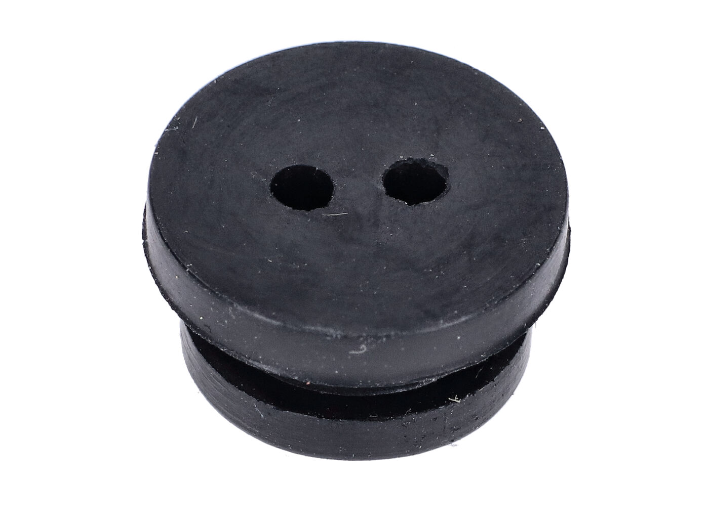 NTS Parts Gumová průchodka se 2 otvory 9 mm černá pro Sachs 50, 504, 505, Hercules, Miele, DKW, Rixe, KTM moped, moped MG00004196