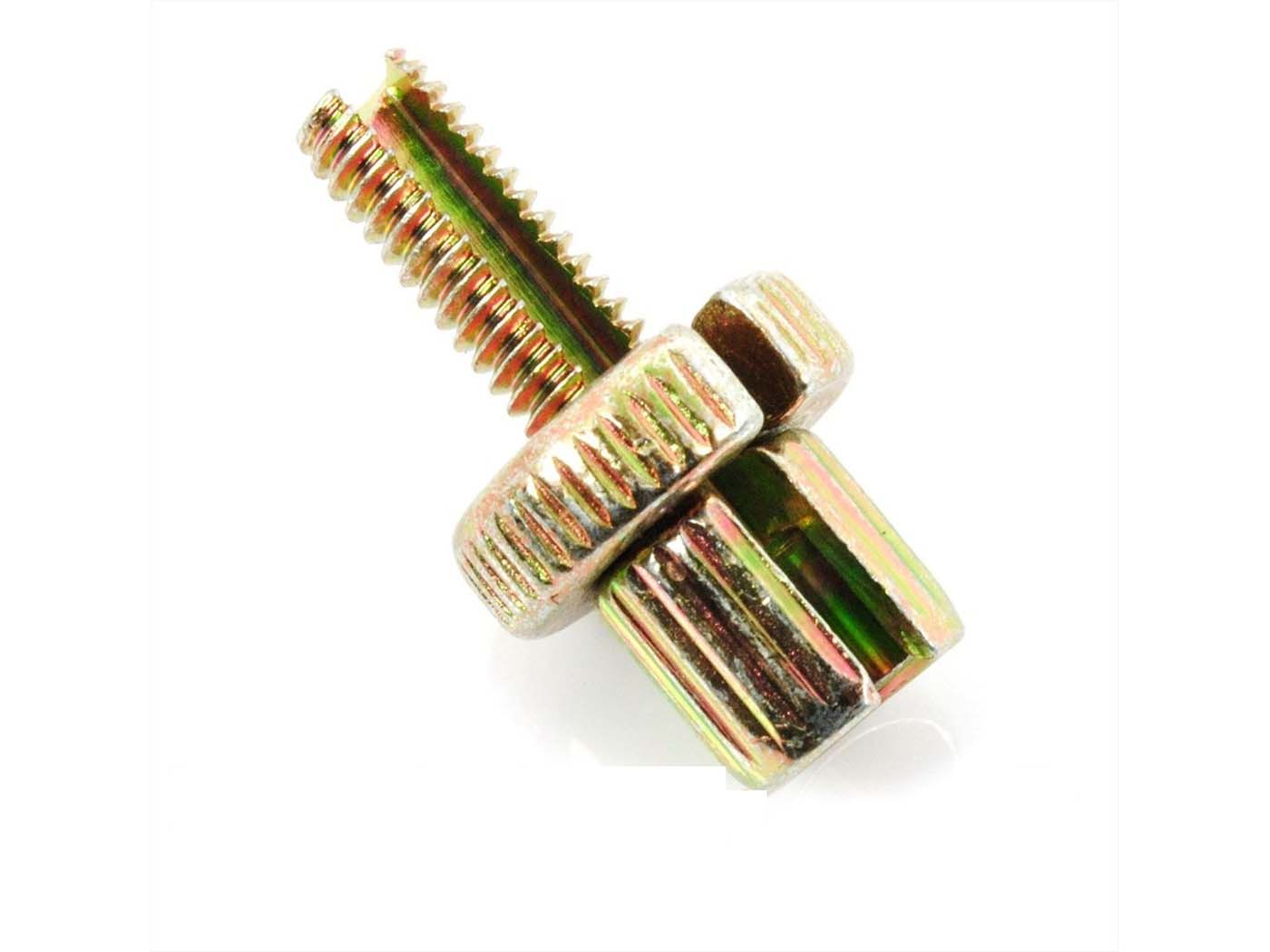 Diverse / Import Seřizovací šroub s rýhováním M6 x 18mm 7mm 6mm 2.5mm pro moped, moped, mokick MG00008254