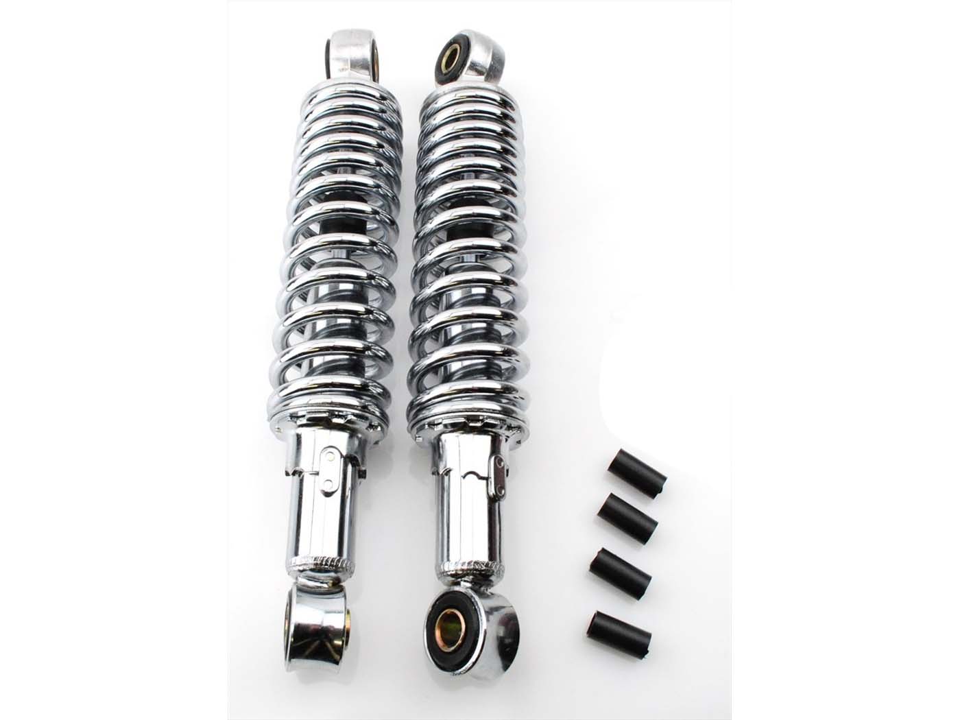 Diverse / Import Chromované tlumiče 240 mm nastavitelné progresivní pro Kreidler Flory, Zündapp, Hercules, Puch MG00025310