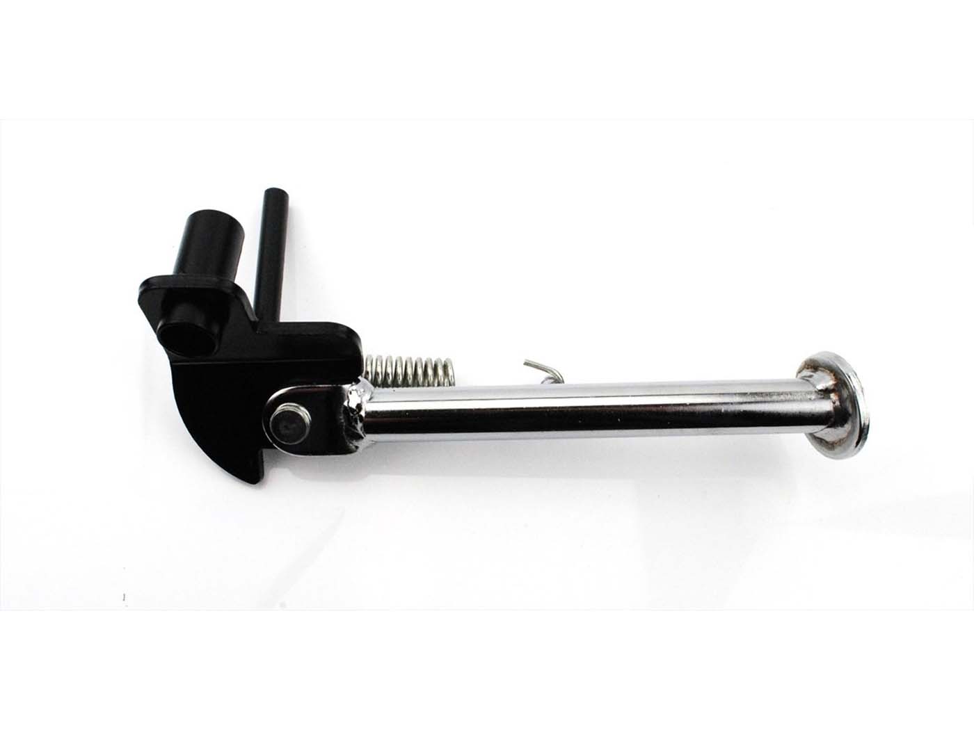 Diverse / Import Boční stojan kovový, chrom, černý pro Vespa, Piaggio, Ciao MG00002415