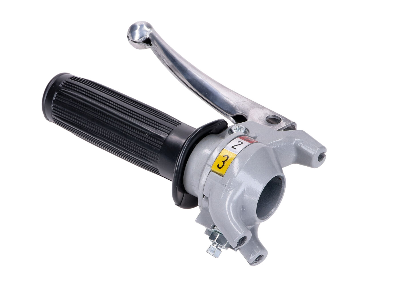 NTS Parts Řadicí páka hliníková 3-rychlostní šedá/černá pro Kreidler, Flory MG00007714