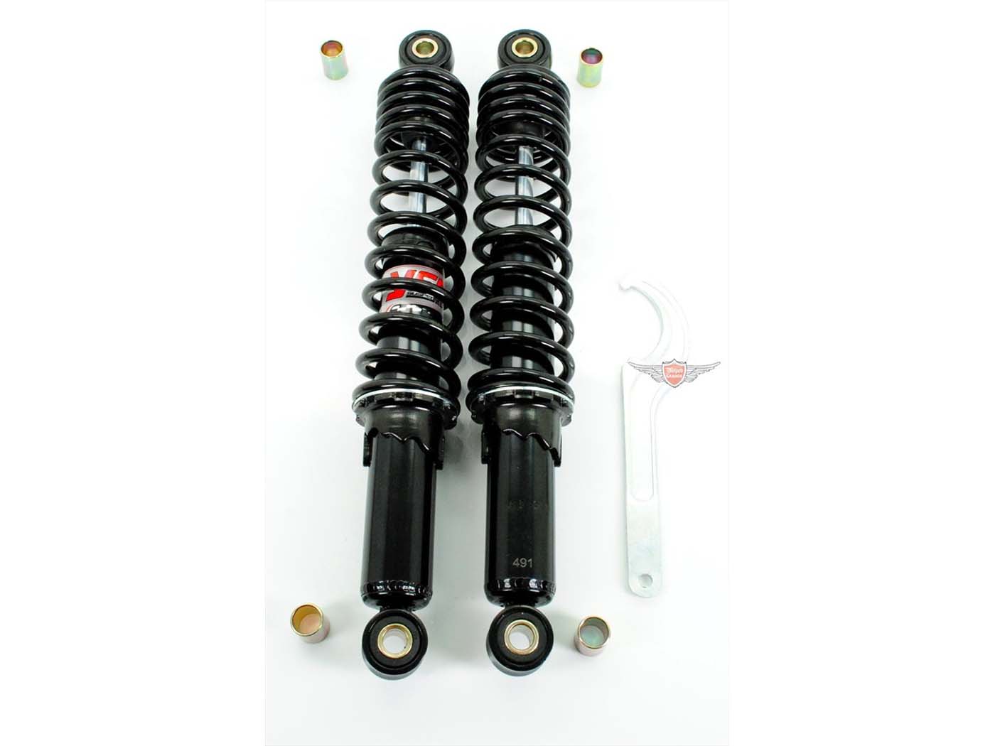 Diverse / Import Tlumič YSS hydraulický, nastavitelný, 330 mm, pouzdra 10 mm, šířka 20 mm, černý pro Honda, CB 50 MG00025295