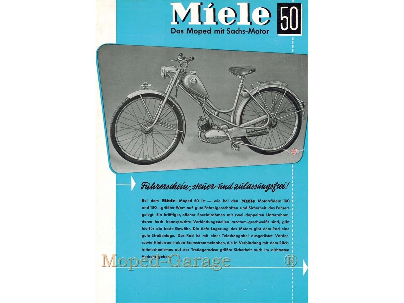 MOGA Reklama na Miele K 50 Moped MG00008687