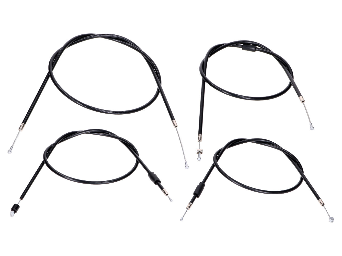 OEM Standard Sada kabelů 4dílná černá pro Simson S 51, 53, 70, 83 MG00008516