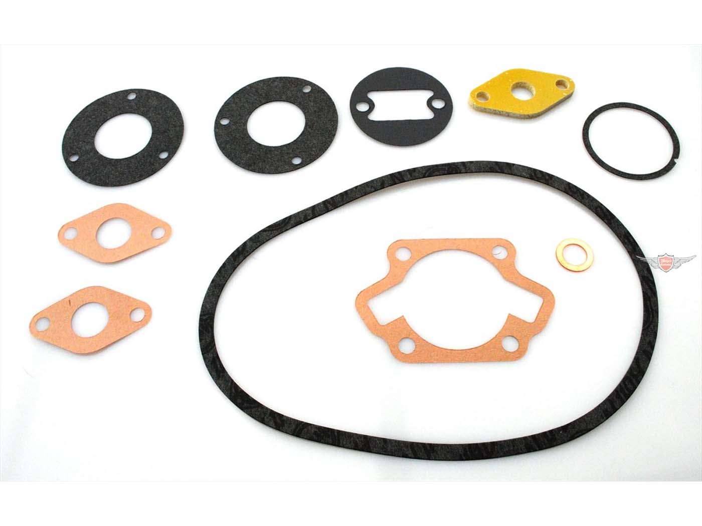 Diverse / Import Sada těsnění motoru, 10dílná sada těsnicího materiálu pro Simson KR50, SR1, SR2, SR2E, SR4-1 MG00063490