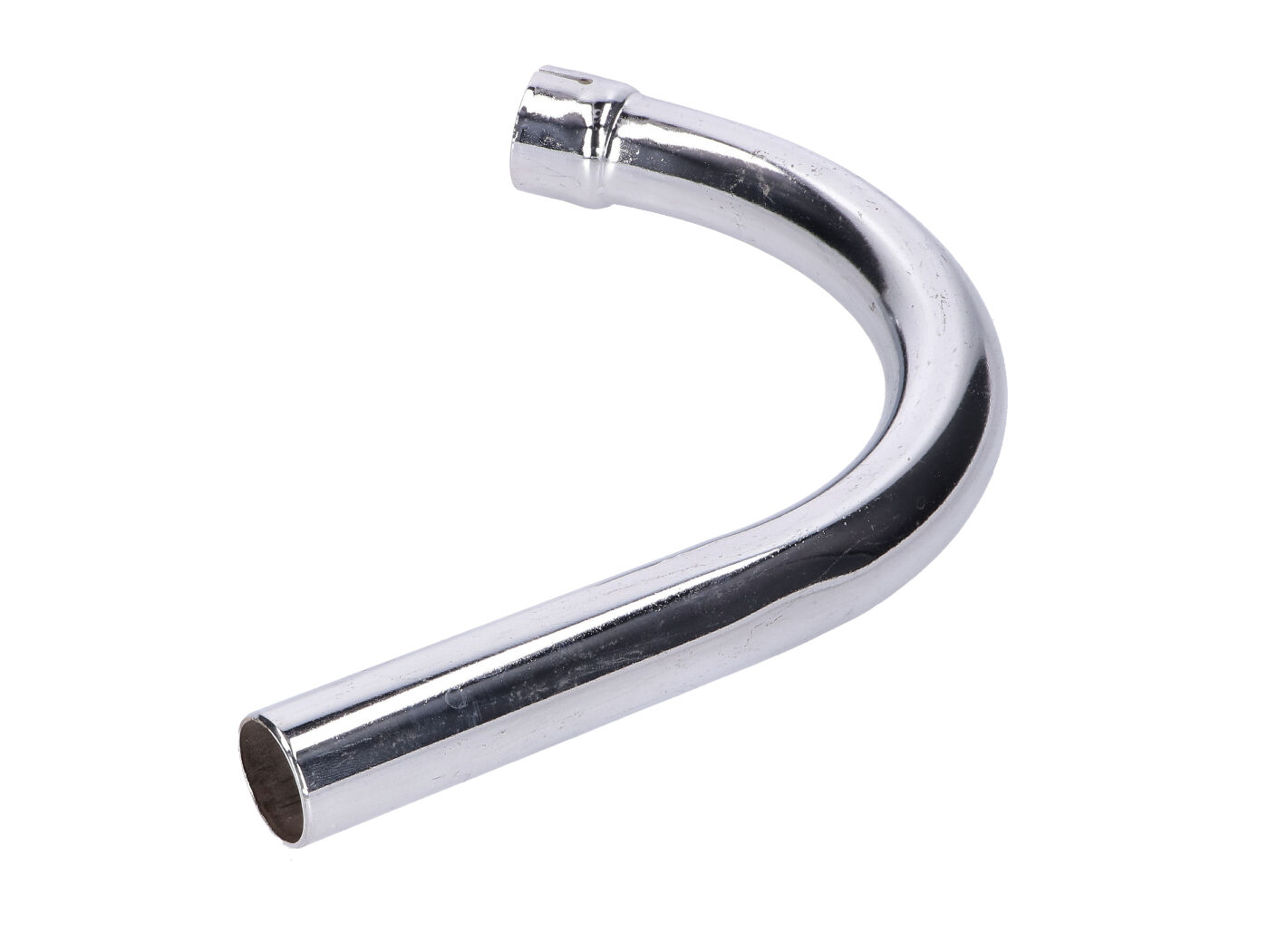 Diverse / Import Příruba výfuku, připojení k válci 32 mm, připojení výfuku 30 mm, chrom, pro Zündapp C 50 Sport, Super, GTS MG00001137