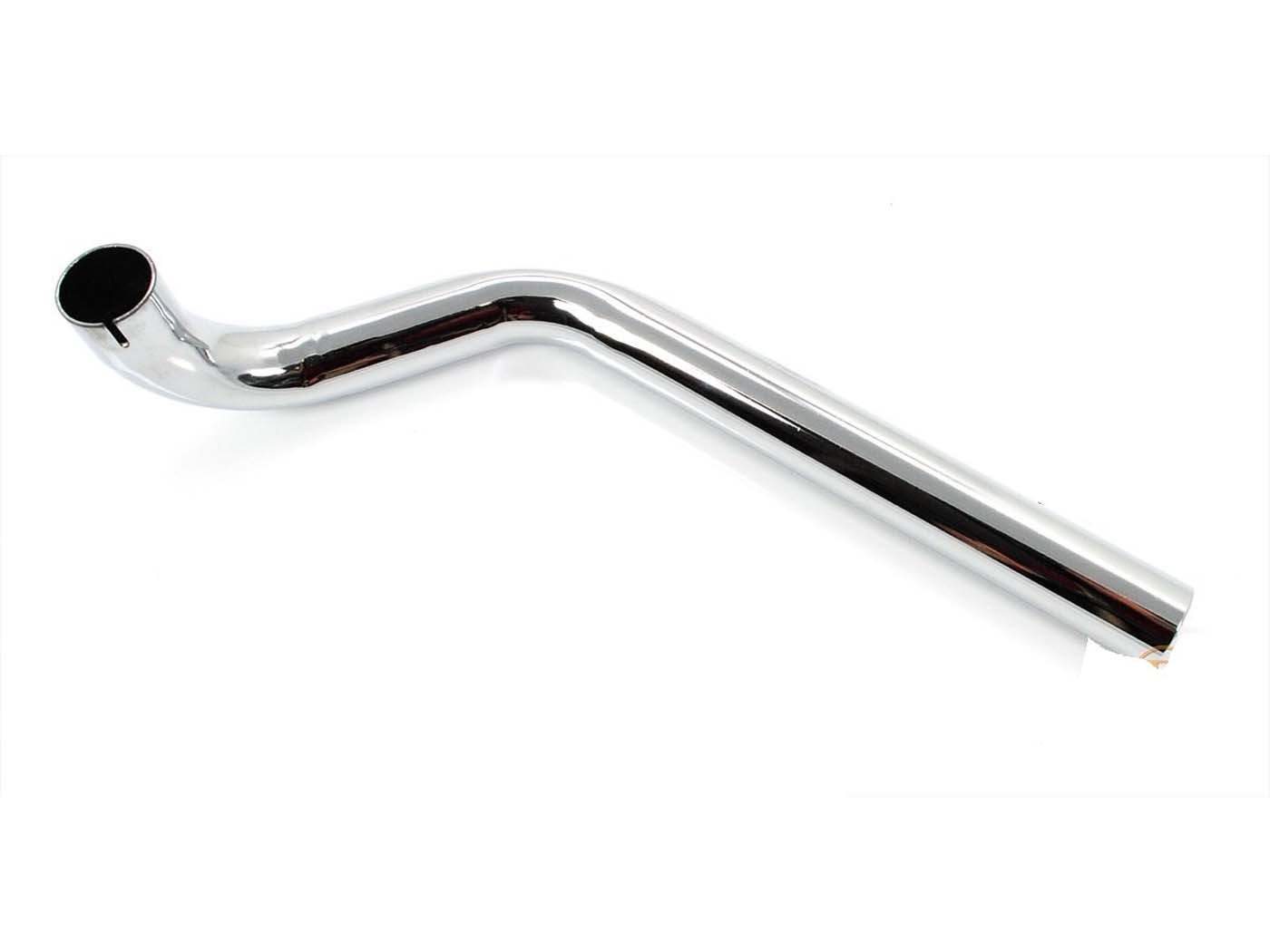 Diverse / Import Výfuková příruba ocelová 28 mm 350 mm chrom pro Hercules Prima, KTM, DKW, Rixe MG00011207