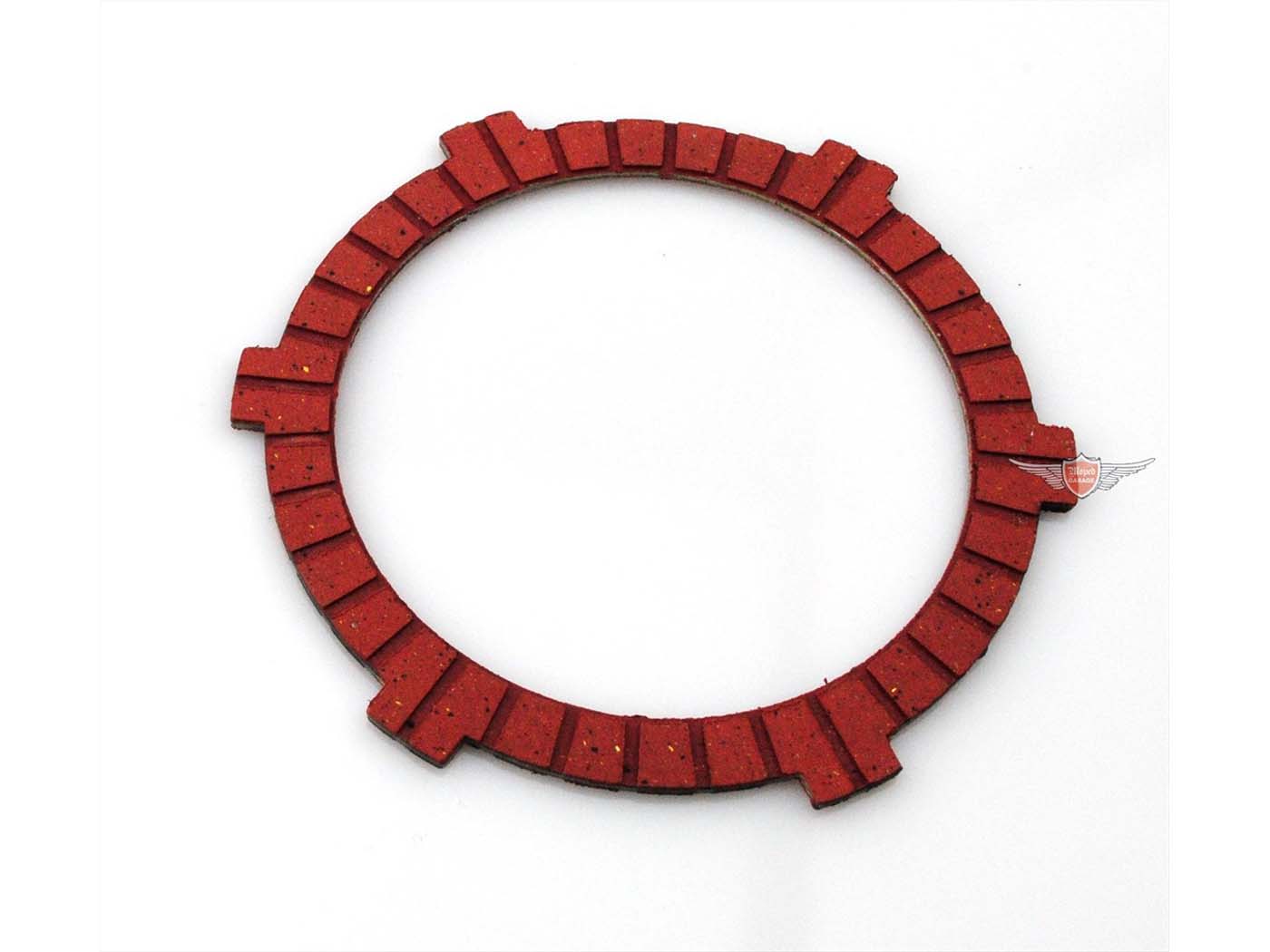 Diverse / Import Červená třecí lamela s kovovým nosičem pro Zündapp KS 80, SX K 80 MG00006210