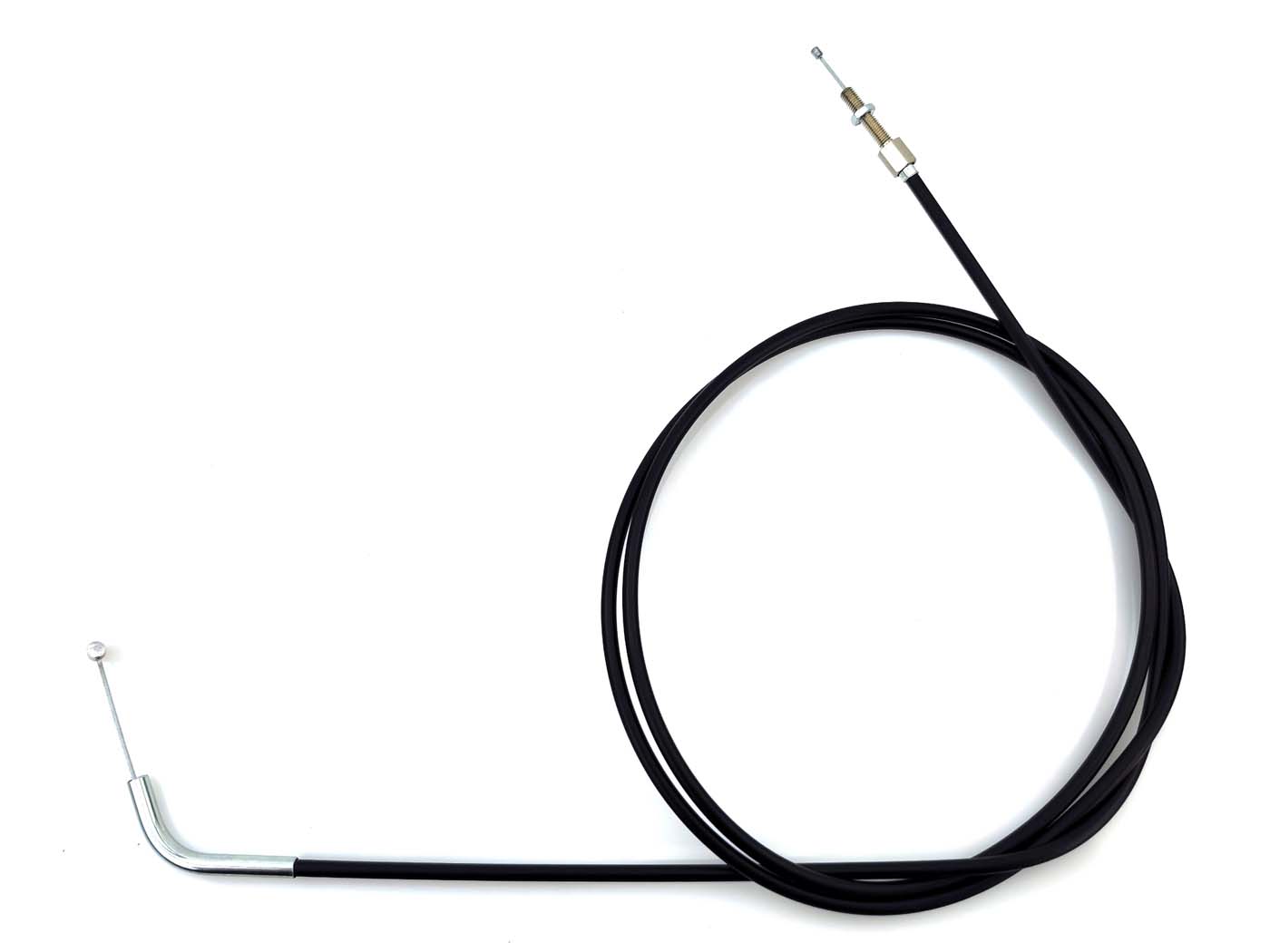 MOGA Plynové lanko v černém kovovém provedení pro Hercules R 50, 50 S, KTM Ponny, Rabeneick skútr MG00084717
