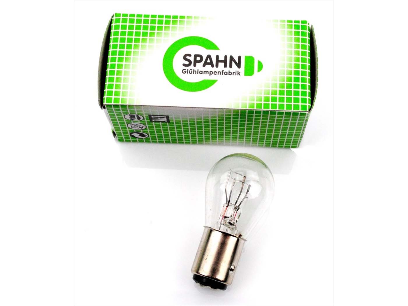Spahn Glühlampen Žárovka, přední světlo 12 Volt 21/5 Watt 15 mm pro Yamaha DT 50, 80, 125 MG00005278