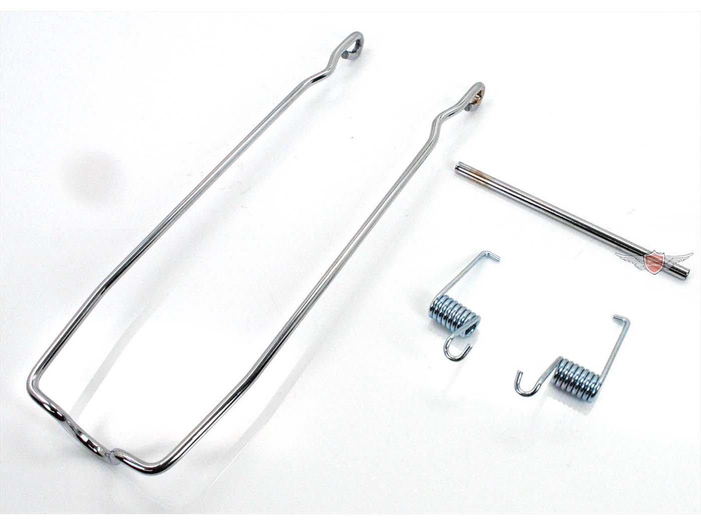 Diverse / Import Sada upínacích třmenů, chromovaná, s pojistným čepem a pružinami pro Hercules, Prima, M, Optima MG00087127