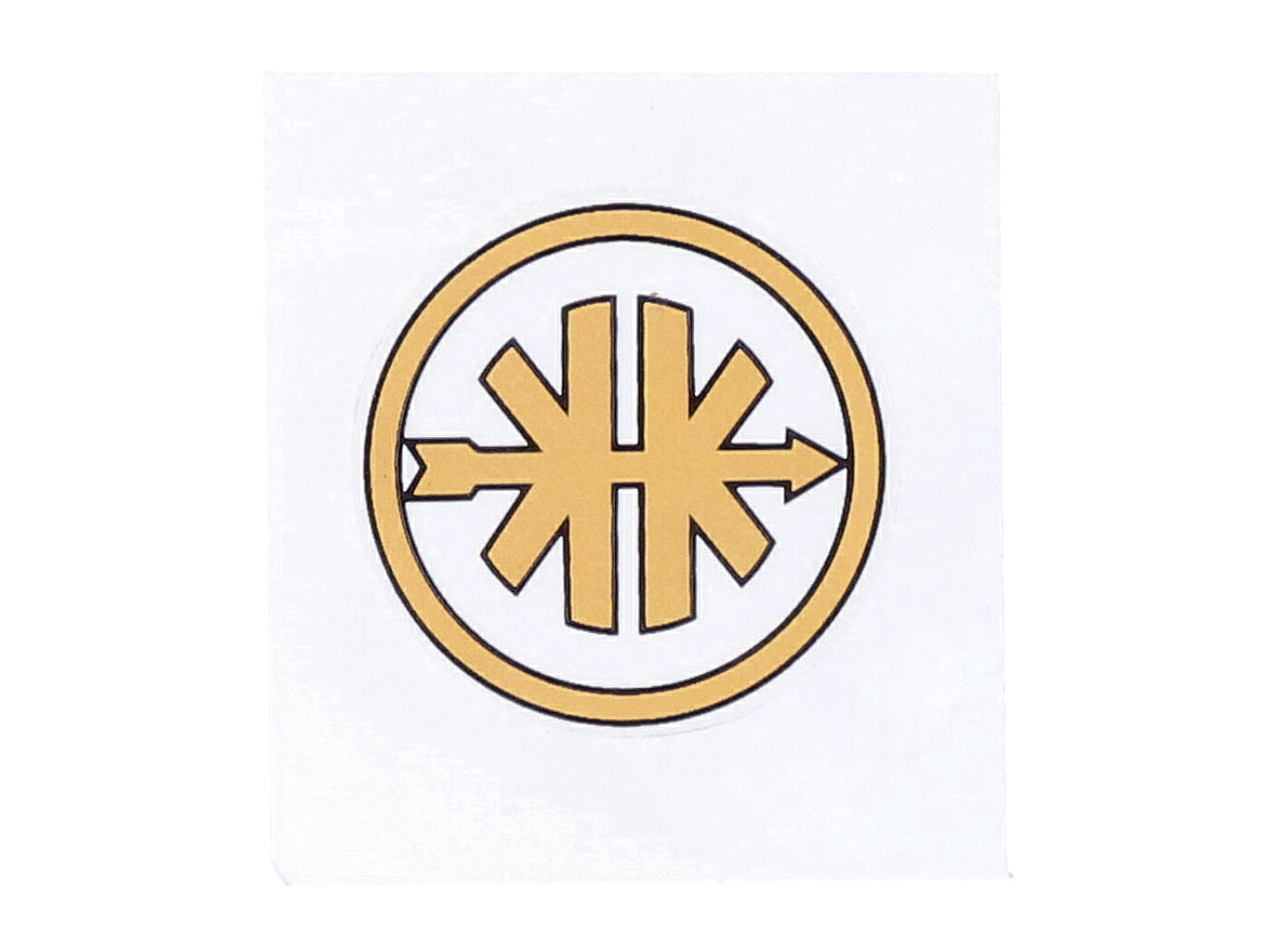 OEM Standard Samolepka černo-zlatá 3,5 cm pro Kreidler 53773